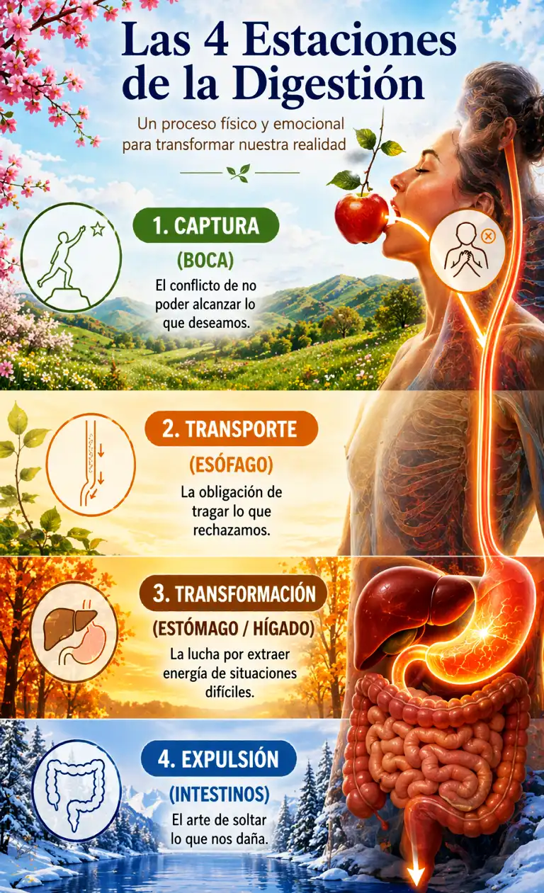 Las 4 estaciones de la digestión